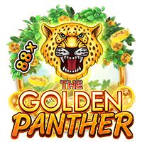 Golden Panther আইকনে চিতাবাঘের মুখ ও সোনালি নাম